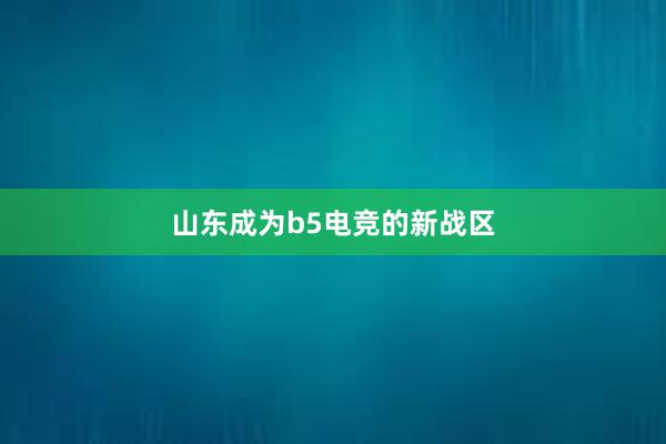 山东成为b5电竞的新战区