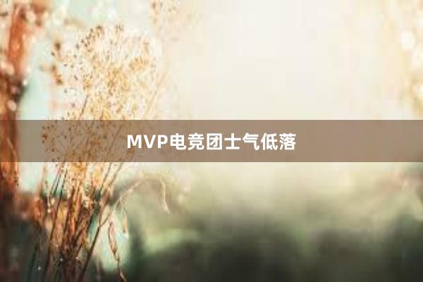 MVP电竞团士气低落