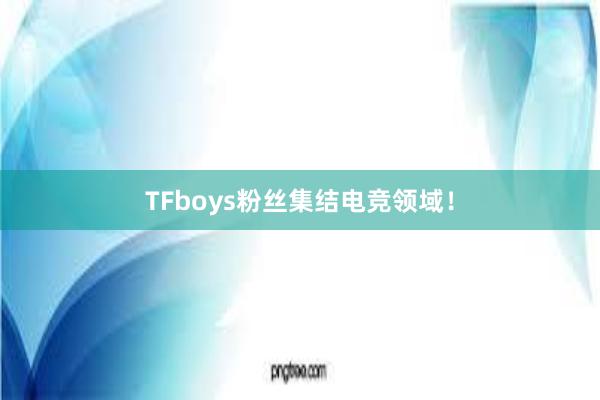 TFboys粉丝集结电竞领域！