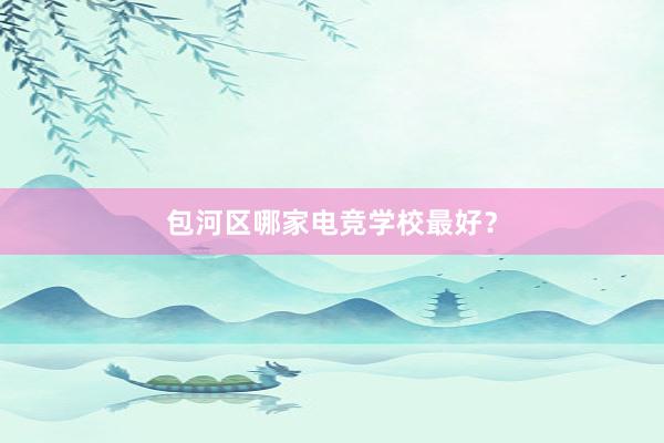 包河区哪家电竞学校最好？