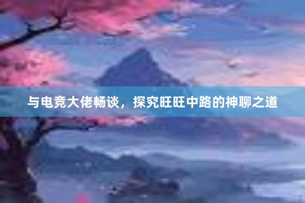 与电竞大佬畅谈，探究旺旺中路的神聊之道